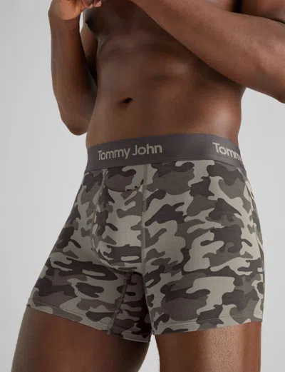 Tommy John Men's Second Skin Trunk 4" Boxer Brief In Multi