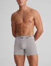 Tommy John Men's Second Skin Trunk 4" Boxer Brief In Gray