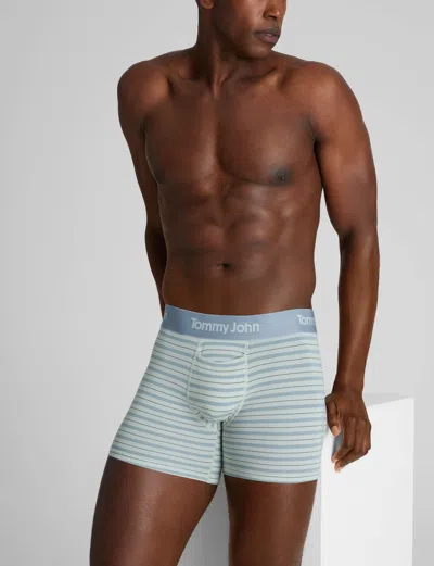 Tommy John Men's Second Skin Trunk 4" Boxer Brief In Gray