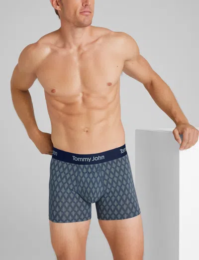 Tommy John Men's Second Skin Trunk 4" Boxer Brief In Multi