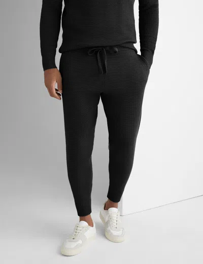 Tommy John Men's Sweater Lounge Jogger Pants In Black
