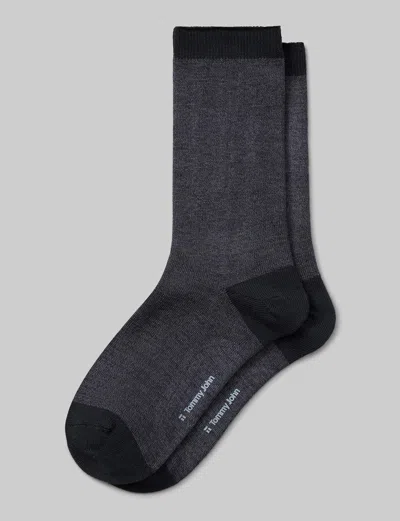 Tommy John Men's Thermal Crew Sock In Black