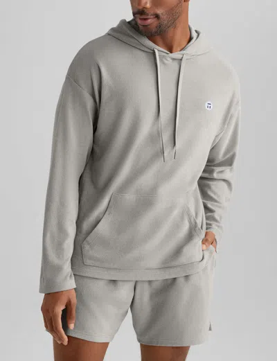 Tommy John Men's Towel Terry Hoodie Shirts In Gray