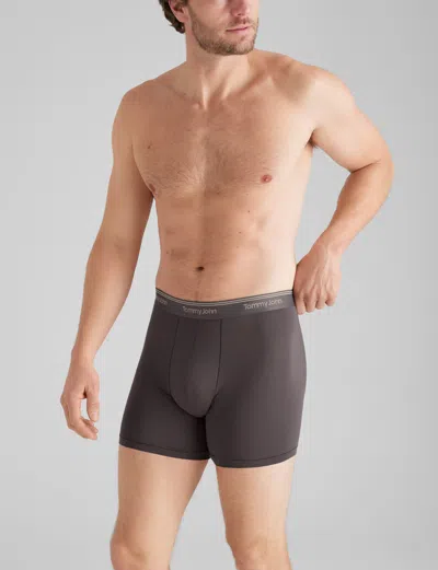 Tommy John Men's Ultra Soft Flex Mid-length Boxer Brief 6" In Multi