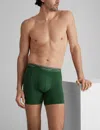 Tommy John Men's Ultra Soft Flex Trunk 4" Boxer Brief In Green