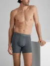 Tommy John Men's Ultra Soft Flex Trunk 4" Boxer Brief In Gray