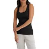 Tommy John Micro Rib Fitted Tank In Black