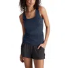 Tommy John Micro Rib Fitted Tank In Blue