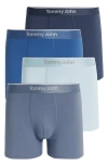 Tommy John Micro Stretch 4-pack 4-inch Boxer Briefs In Multi
