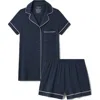 Tommy John Piped Short Pajamas In Blue