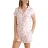 Tommy John Piped Short Pajamas In Pink