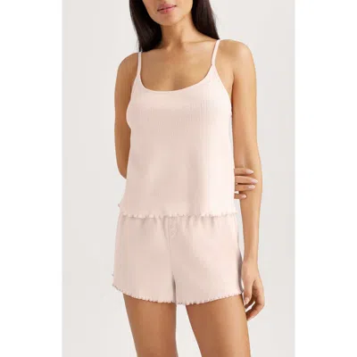 Tommy John Pointelle Rib Sleep Camisole In Pink