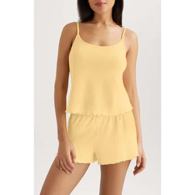 Tommy John Pointelle Rib Sleep Camisole In Yellow
