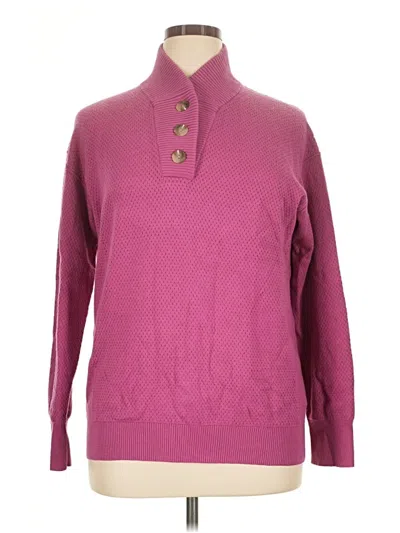 Pre-owned Tommy John Pullover Sweater In Pink