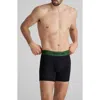 Tommy John Second Skin 4-inch Boxer Briefs In Black