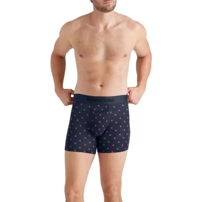Tommy John Second Skin 4-inch Boxer Briefs In Dress Blues Apple A Day