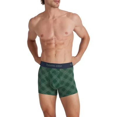 Tommy John Second Skin 4-inch Boxer Briefs In Fireside Plaid Eden