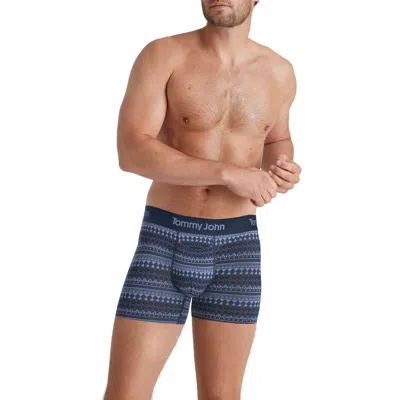 Tommy John Second Skin 4-inch Boxer Briefs In Wntr Frsl Clny Bl