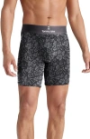 Tommy John Second Skin 6-inch Boxer Briefs In Grey Etched Bud