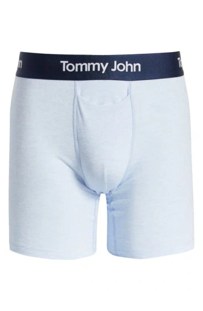 Tommy John Second Skin 6-inch Boxer Briefs In Navy Crystal Blue Heather