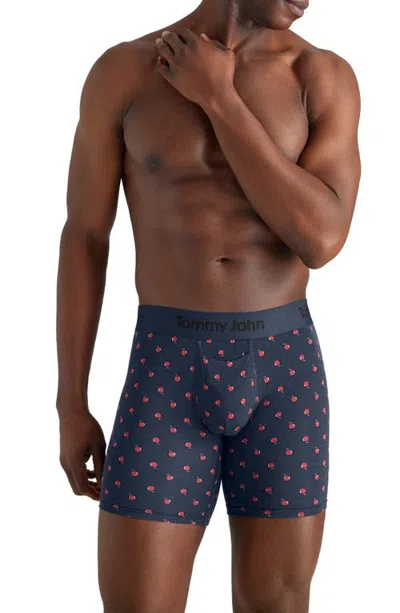 Tommy John Second Skin 6-inch Boxer Briefs In Dress Blues Apple A Day
