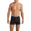 Tommy John 3-pack Second Skin 6-inch Stretch Modal Boxer Briefs In Black