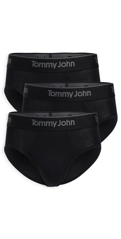 Tommy John Second Skin Briefs 3 Pack Black