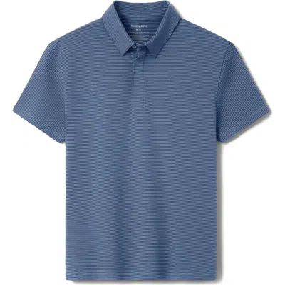 Tommy John Second Skin Comfort Polo In Blue