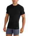 Tommy John Second Skin Essentials Crewneck Tee, Pack Of 3 In Black