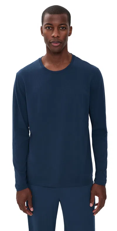 Tommy John Second Skin Long Sleeve Crewneck Dress Blues