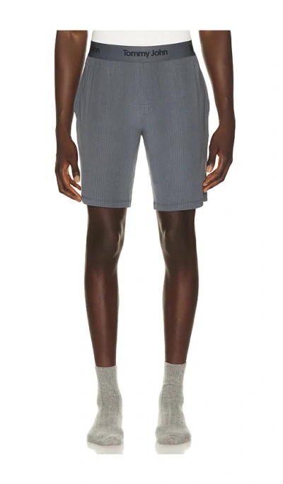 Tommy John Second Skin Luxe Rib Sleep Short In Gray