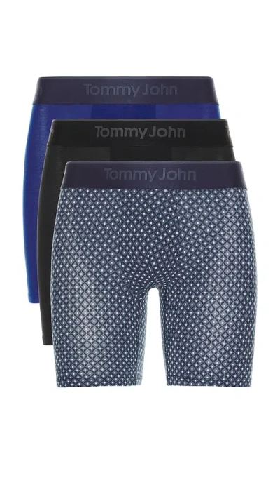 Tommy John Second Skin Modal 3 Pank 6 Boxer Brief In Blue