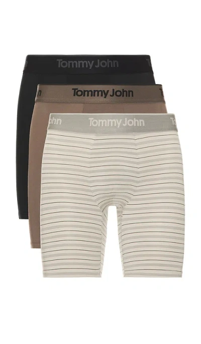 Tommy John Second Skin Modal 3pk 6' Boxer Briefs In Brown