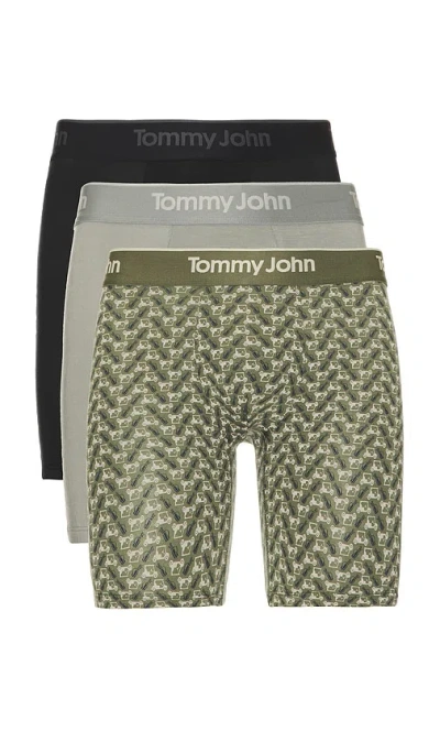 Tommy John Second Skin Modal 3pk 6' Boxer Briefs In Animal Print
