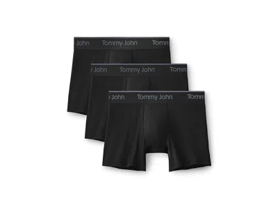 Tommy John Second Skin Modal 4 Boxer Brief 3-pack In Black