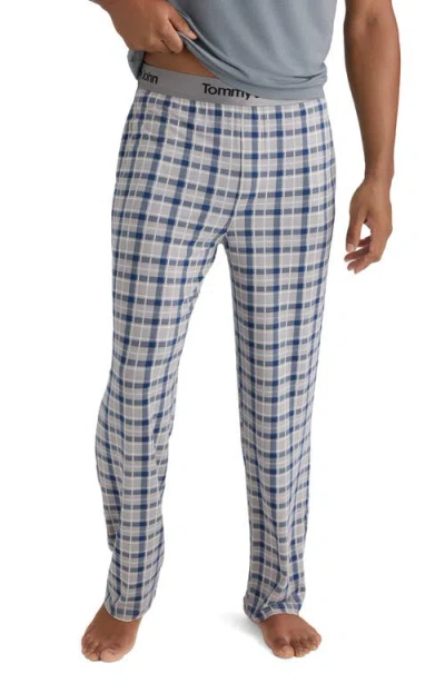 Tommy John Second Skin Pajama Pants In Medium Grey Holiday Plaid