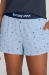 Tommy John Second Skin Pajama Shorts In Blue