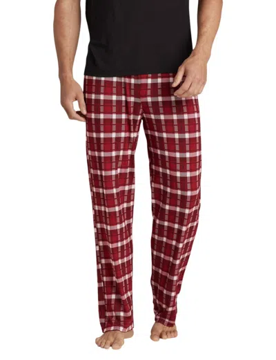 Tommy John Second Skin Sleep Pant In Red Fireplace In Multi