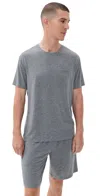 Tommy John Second Skin Sleep Pocket Tee Medium Grey Heather In Gray