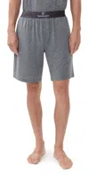 Tommy John Second Skin Sleep Shorts 9 Medium Grey Heather In Gray