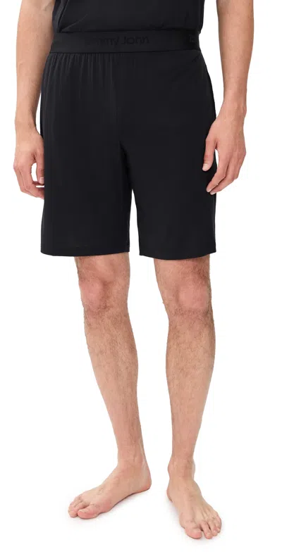 Tommy John Second Skin Sleep Shorts Black