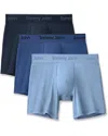 Tommy John Second Skin Underwear Men's Multi Boxer Briefs 3-pack Gbo801 In Blue
