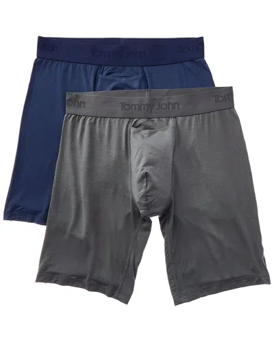 Tommy John Set Of 2 Second Skin 8in Boxer Brief In Blue