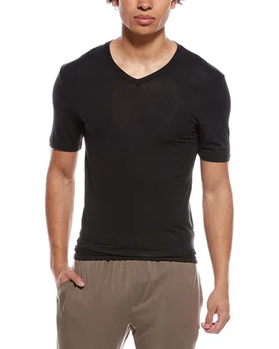Tommy John Set Of 2 Second Skin V-neck Modern Fit T-shirt In Black