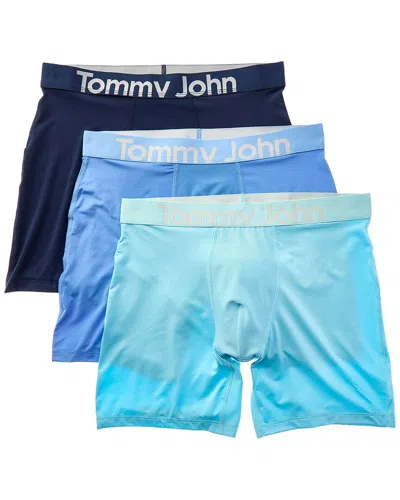 Tommy John Set Of 3 360 Sport Micro 6in Boxer Brief In Black