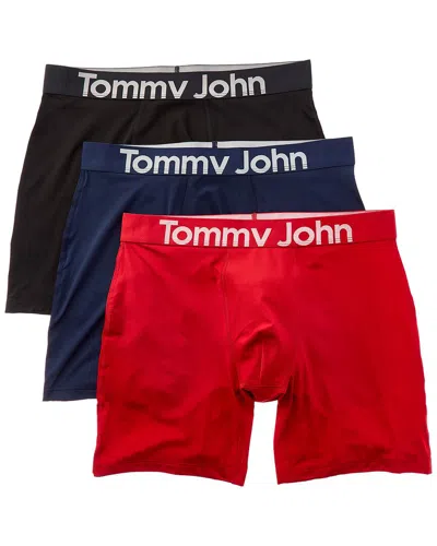Tommy John Set Of 3 360 Sport Micro 6in Boxer Brief In Black