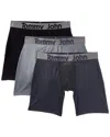 Tommy John Set Of 3 Essential 360 Sport Boxer Brief In Black