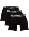 Tommy John Set Of 3 Essential 360 Sport Boxer Brief In Black