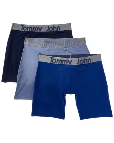 Tommy John Set Of 3 Essential 360 Sport Boxer Brief In Multi