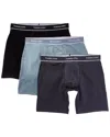 Tommy John Set Of 3 Essential Cool Boxer Brief In Blue